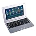 Goldengulf 10.1 Inch Computer Laptop PC Android 6.0 Quad Core Notebook Netbook 8GB with WiFi Webcam Netflix YouTube Google Player Flash Ultra Slim (Silver)thumb 2