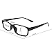 Reading Glasses +0.25 Black - Rectangle Full Rim Anti Reflective Men Women Eyeglasses Readers Comfortable