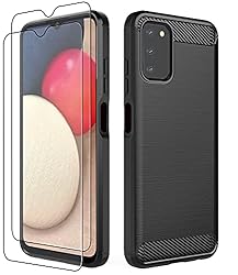 Dzxouui for Samsung A03S Case with 2 Pack Screen