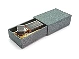 Maple Wood Antique Style 16GB Flash Drive -Vintage Collection USB 2.0 16 GB Thumb Drive - Stained in Nightshade Black - Inserted into Super strong hand made paper box with Raffia grass inside