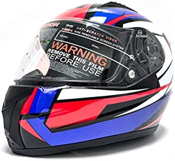 車 バイク 大型家電 ヘルメットフルフェイスヘルメットオートバイ Dotは大人青年男性と女性のためのフェイスシールド付きストリートバイクヘルメットバイク 原付ヘルメットレーシングヘルメットカートヘルメットを承認しました B08jm