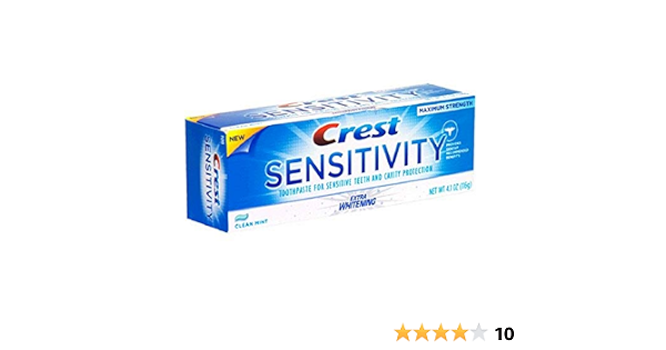 Crest sensitivity toothpaste Extra whitening 4.1oz (037000453093)