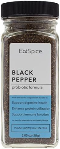 Ground Black Pepper with Probiotics by EatSpice for Digestion and Metabolism