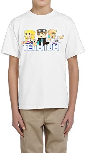 RAES Kids TheDiamondMinecart TDM Logo Short-Sleeve T-shirt XL White
