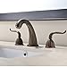 Antique Brass Bath Vessel Sinks Widespread Basin Lavatory Two Handle Bathroom Faucets, 3 Hole 2 Lever Vintage Laundry Bathroom Sink Faucet
