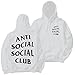 Anti social social club unisex Hoodie White
