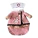 NACOCO Dog Cat Nurse Costume Pet Nurse Clothing Halloween Jeans Outfit Apparel (M)