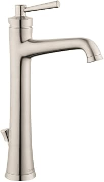 Hansgrohe Joleena Transitional 1 Handle 1 Hole 13 Inch Tall Bathroom Sink Faucet In Brushed Nickel 04772820 Amazon Com