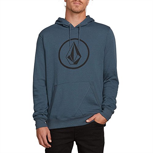 Volcom Mens BRASSTACKS Pullover Hooded Fleece Sweatshirt Air