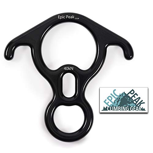 Epic Peak Rescue Figure 8 Descender Gear for Belaying, Rappelling