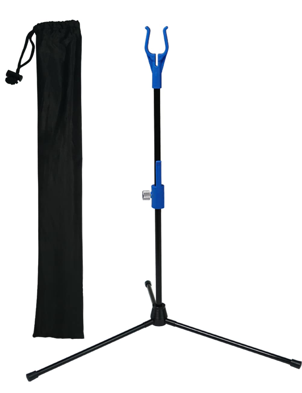 Longbowmaker Archery Stand - Recurve & Compound Bow Rack Holder, 48cm Height (BLUE) — image 1