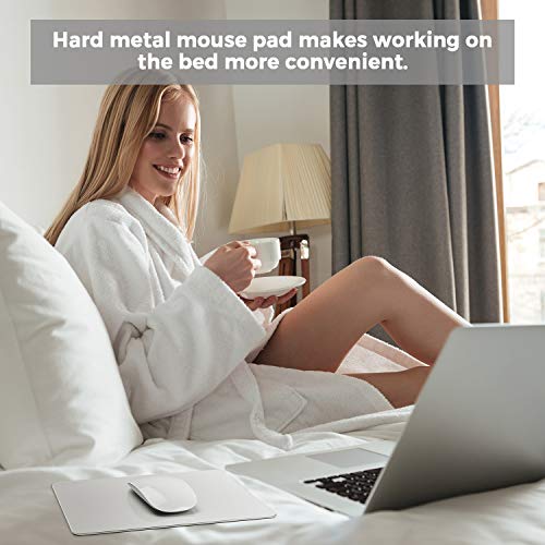 Aluminum Metal Mouse Pad for Apple Magic Mouse 1&2, 2Pack, 2Layer