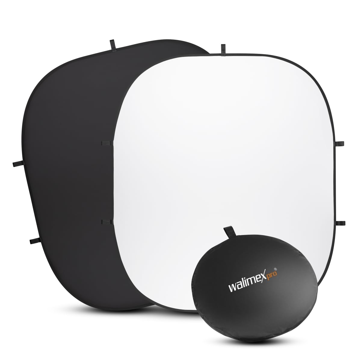 walimex Pro 200 x 230 Foldable Background - Black/White