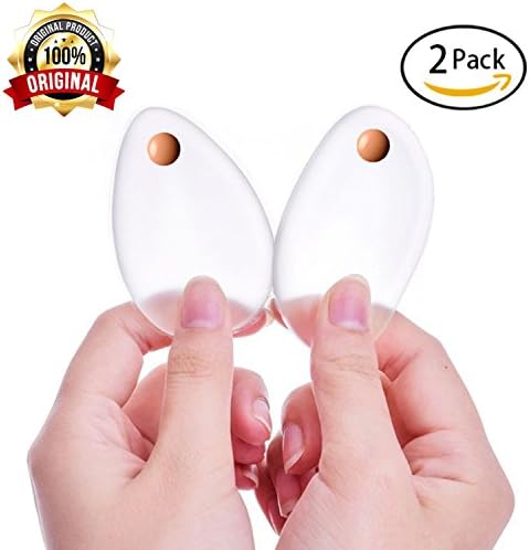 Silicone Makeup Sponge [2 pack] - Beauty Blender Foundation Makeup Sponges Face Blending Cosmetic Powder Puff Silicone Makeup Applicator Clear - Liquid Concealer BB Cream Highlighter Makeup Tool