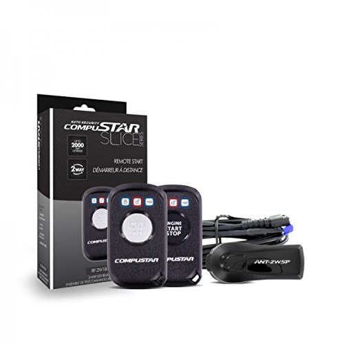 CompuStar RF-2W1B-SP 2-Way 2500ft Range LED Remote Start Transmitter, Slice Jr. (RF2W1BSP)