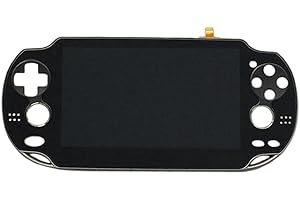 Rinbers® Black LCD Screen Dispaly with Touch Panel Digitizer Assembly Replacement for Playstation PS Vita PSV 1000 1001