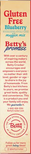 BETTY CROCKER GLUTEN FREE MUFFIN MIX, BLUEBERRY, 16.3 OZ
