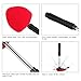 Topmart Windshield Cleaner,Windshield Cleaning Tool with Extendable Handle and Air Vent Duster for Car Interior Exterior,Car Glass Cleaner Kit with Washable Reusable Microfiber Cloth