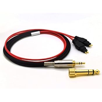 Sqrmekoko 5N OFC Upgrade Cable for Sennheiser HD525 HD545 HD565 HD580 HD600 HD650 Silver Plated Audio Cord (4ft)