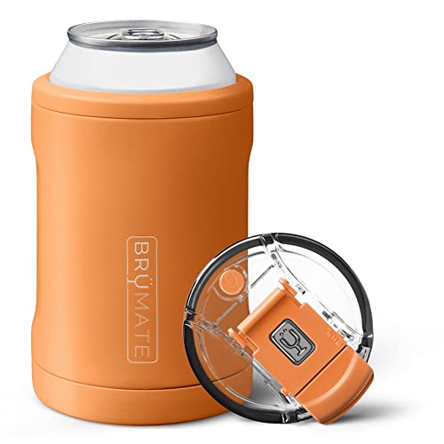 BrüMate Hopsulator DUO 2-in-1 Can Cooler Insulated for 12oz Cans + 100% Leak Proof Tumbler with