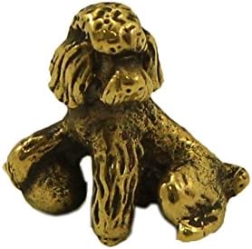 Poodle Bronze small Statuette Handmade Figurine Souvenir for a purse