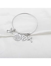 Miospark - Pulsera de bautizo con diseño de ángeles bautizados