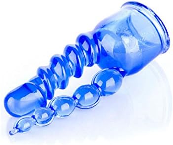 Hitachi Magic Wand Double Massager Beaded Attachment + Free Lubricant (Blue)