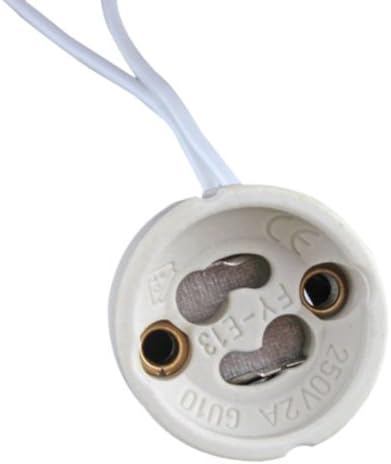 GU10 Socket LED Bulb Halogen Lamp Holder Base Ceramic Wire Connector.