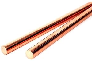 GRA PRODUCTS Copper Rod 3/16" Diameter 6" Long Pin Stock for Knife Handle Material, bolsters, Metal Craft & Metal Working Hobbies, Set of 2 Pieces