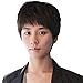 Cool Mens Boys Short Straight Black Hair Wigs Male Party Heat Resistant Cosplay Wig