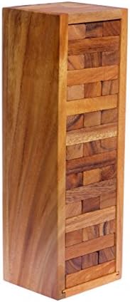 SKThailand Jenga Large-Sized Tower Game With A Wooden Box (11.5 In)