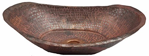 Egypt gift shops SMALL Vessel Hammered Copper Bathroom Sink Bathtub Shape Unique Design