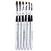 MAKARTT Detachable Nail Brushes Set UV Gel Acrylic Nail Art Design Builder DIY Flat Brush Pen Set