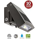 30W LED Wall Pack light with 0-90° Adjustable Head Dusk-to-Dawn Photocell, Waterproof Security Lighting Fixture for Outdoor, 150-250W HPS/HID Replacement 5000K 3300lm 10-year Warranty by Kadision