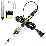 Soldering Iron Kit, Solder Gun with Adjustable Temperature and Fast Heating Cera