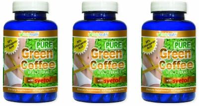 Green Coffee Bean Extract Pure 800 mg with Svetol 60 capsules 3 bottle pack Dietary Supplement
