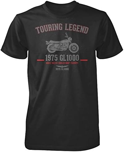 Honda Short Sleeve GW GL 1000 Tee, Black (X-Large)