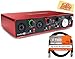 Focusrite Scarlett 2i4 USB Audio Interface Bundle with XLR Cable and Austin Bazaar Polishing Cloth