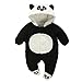 Fairy Baby Baby Boy Girl Winter Flannel Bunting Outfits Romper Outwear,3-6M,Black Panda