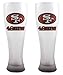 NFL San Francisco 49Ers 23-Ounce Frosted Pilsner Glass Set (Pack of 2)