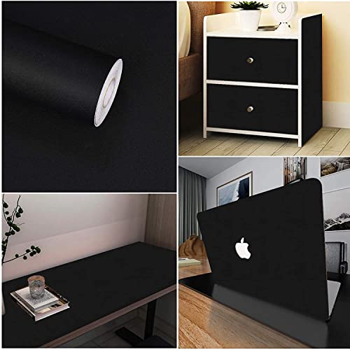 Adesivo Vinilico Preto Decorativo Envelopamento Moveis Geladeira Fogão Armario 5m x 50cm
