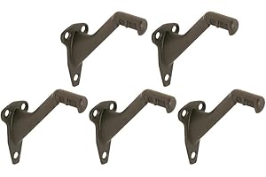 Design House 182014 Standard Handrail Bracket, Pack of 5, Steel and Zinc Construction, Oil Rubbed Bronze