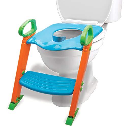 Potty Training Seat Toilet w/Step Stool Ladder & Splash Guard, Toddlers Trainer w/Handles. Sturdy & Foldable. Non-Slip…