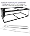 Aquarium Masters Glass Canopy Two Piece Set for 80 Gallon, 120 Gallon, 150 Gallon Aquariums 48″ Long x 24″ Wide with A Center Brace Aquariums, Deep Blue & More, AM34824.thumb 1