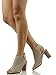 Peep Toe Ankle Strap Sandal – Western Bootie Low Stacked Heel Open Toe Cutout Velcro – Casual by J Adams