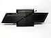 DownardWraps 4D HD Black Carbon Fiber Wrap Decals (overlays) You-Cut Chevy Emblem Cover from (2) 11