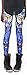 SlickBlue Womens Owl Printed Footless Elastic Waist Leggings - Blue