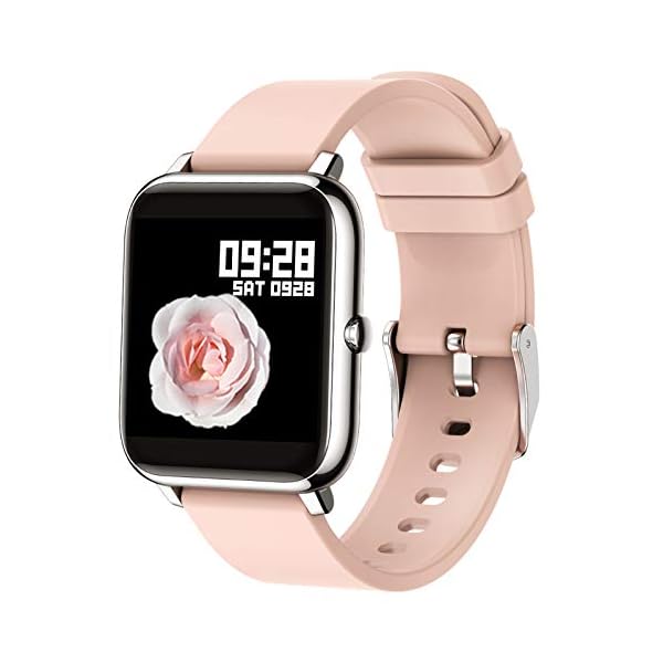 Popglory Smart Watch, 1.4'' HD Fitness Tracker with Blood Pressure, Heart Rate & Blood Oxygen Monitor, Smartwatch, Step…