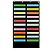 Godery Folder Pocket Chart (Black), Cascading Wall Organizer for School, Classroom, Home or Office Use, 20 Pocket Chart Hanging Wall Organizer with 4 Hangers