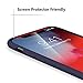 TORRAS [Love Series iPhone X Case 2017 (ONLY), Liquid Silicone Gel Rubber Shockproof Case Soft Microfiber Cloth Lining Cushion Compatible with iPhone X (2017), Midnight Blue